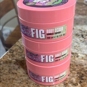 NWT lot of 3 Soap & Glory Fresh as Fig Body Scrubs